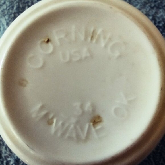 2 Vintage Corning Glass Coffee Mugs Cups No. 34 No.37 1960s 1970s - Picture 8 of 10